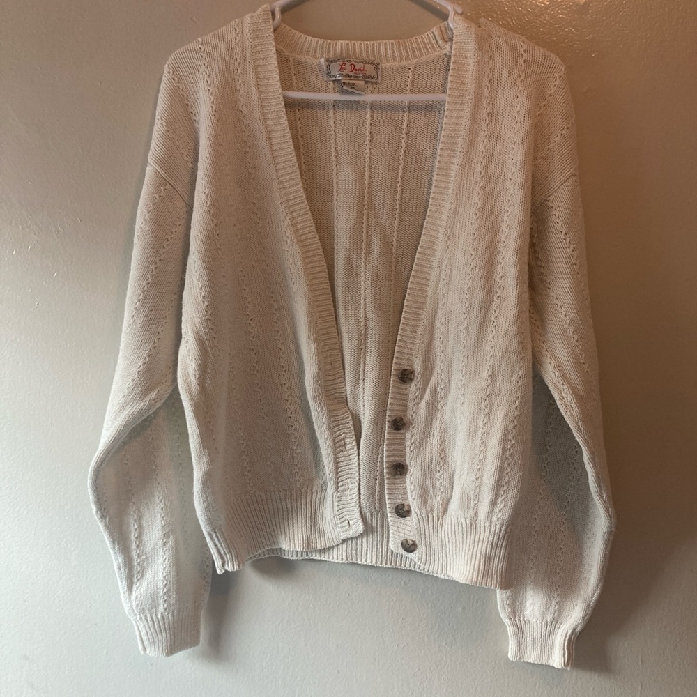 Lee Cream Cardigan Sweater